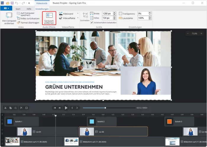 Effekte hinzufügen Erklärvideo selber machen: Effekte hinzufügen